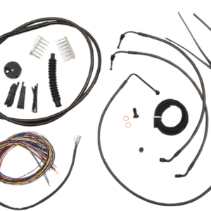 Handlebar Cable/Brake Line Kit - Complete - 12" - 14" Handlebars - Midnight