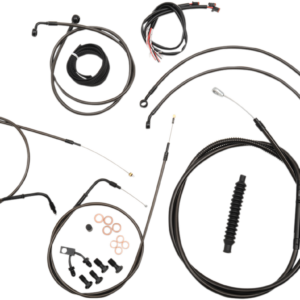 Handlebar Cable/Brake Line Kit - Complete - 15" - 17" Handlebars - Midnight