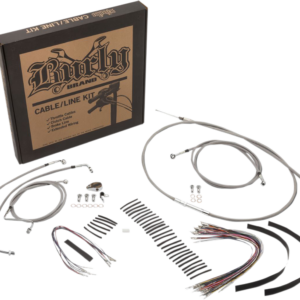 Handlebar Cable/Brake Line Kit - Complete - 13" Ape Hanger Handlebars - Stainless Steel