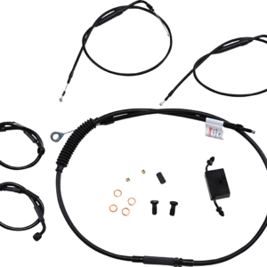 Extended Handlebar Cable and Brake Line Kit for Sportsters with ABS - Clubman Handlebars
