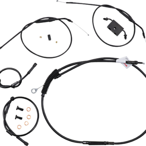 Extended Handlebar Cable and Brake Line Kit for Sportsters with ABS - Tracker/Scrambler Handlebars