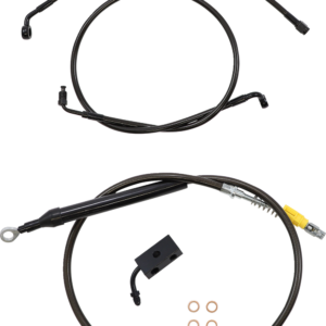 Handlebar Cable/Brake Line Kit - 15" - 17" Ape Hanger Handlebars - Midnight