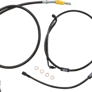 Handlebar Cable/Brake Line Kit - 18" - 20" Ape Hanger Handlebars - Midnight