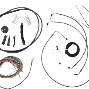 Handlebar Cable/Brake Line Kit - Quick Connect - Complete - 12" - 14" Handlebars - Midnight