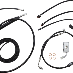 Handlebar Cable/Brake Line Kit - Quick Connect - Complete - 15" - 17" Handlebars - Black