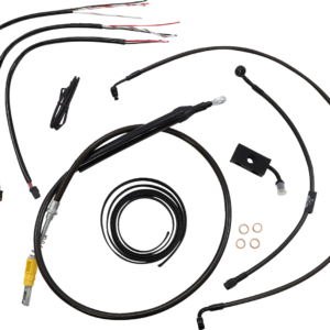 Handlebar Cable/Brake Line Kit - Quick Connect - Complete - 15" - 17" Handlebars - Midnight