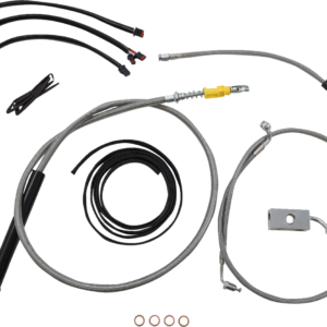 Handlebar Cable/Brake Line Kit - Quick Connect - Complete - 18" - 20" Handlebars - Stainless