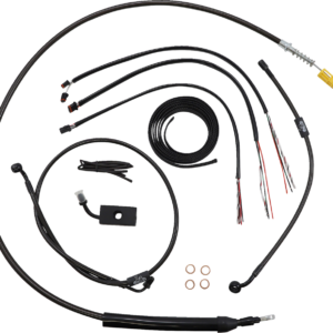Handlebar Cable/Brake Line Kit - Quick Connect - Complete - 18" - 20" Handlebars - Midnight