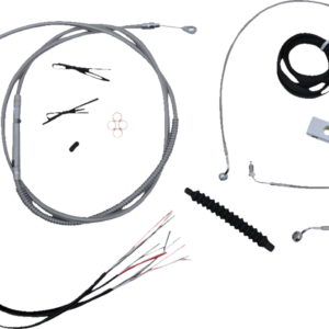 Handlebar Cable/Brake Line Kit - Quick Connect - Complete - 12" - 14" Handlebars - Stainless
