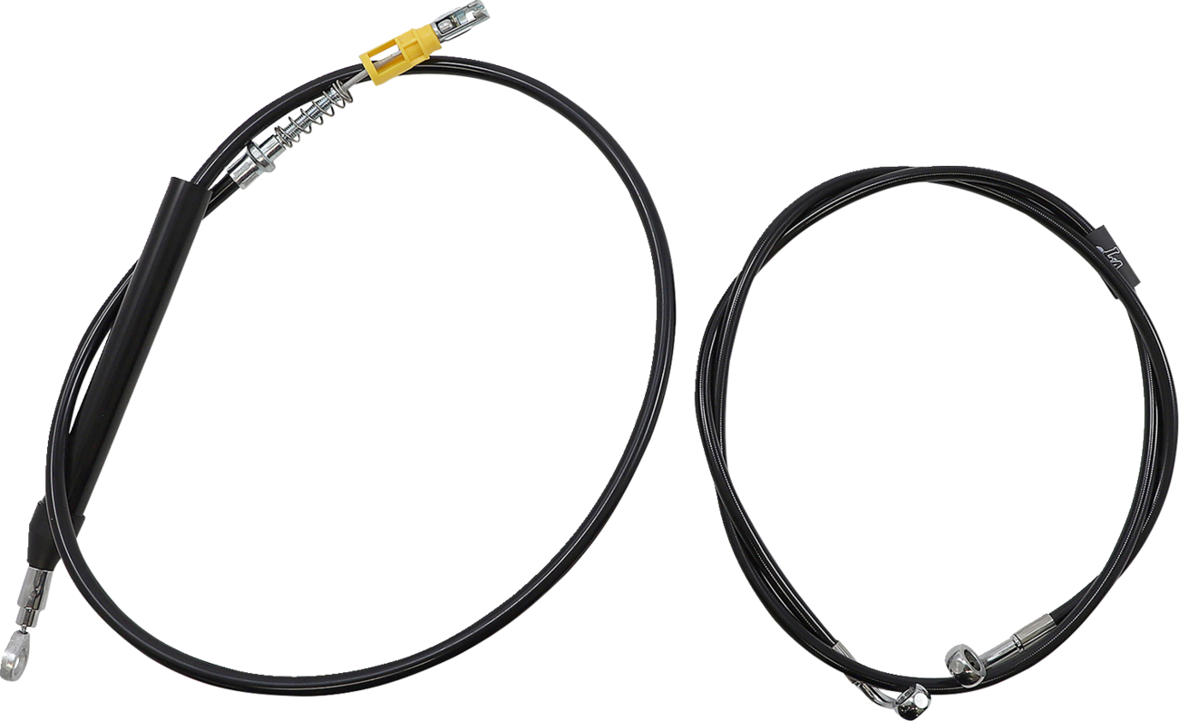 Handlebar Cable/Brake Line Kit - Quick Connect - Complete - 15" - 17" Handlebars - Black