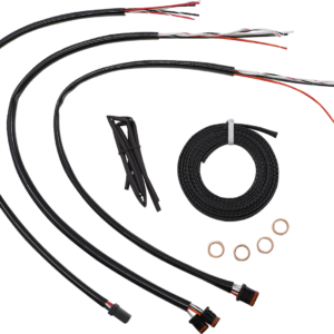 Handlebar Cable/Brake Line Kit - Quick Connect - Complete - 15" - 17" Handlebars - Midnight