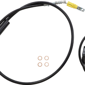 Handlebar Cable/Brake Line Kit - Quick Connect - Complete - 18" - 20" Handlebars - Black Vinyl
