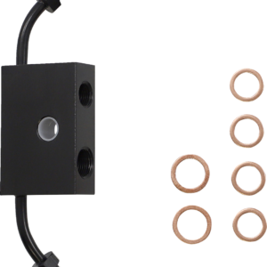 Handlebar Cable/Brake Line Kit - Quick Connect - 15" - 17" Ape Hanger Handlebars - Midnight