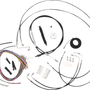 Handlebar Cable/Brake Line Kit - Quick Connect - Complete - Mini Handlebars - Black