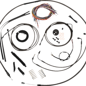 Handlebar Cable/Brake Line Kit - Quick Connect - Complete - Mini Handlebars - Midnight