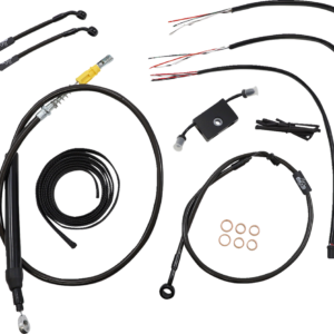 Handlebar Cable/Brake Line Kit - Quick Connect - Complete - 12" - 14" Handlebars - Midnight
