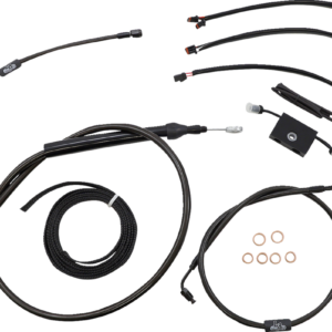 Handlebar Cable/Brake Line Kit - Quick Connect - Complete - 15" - 17" Handlebars - Midnight