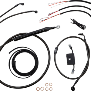 Handlebar Cable/Brake Line Kit - Quick Connect - Complete - 18" - 20" Handlebars - Midnight