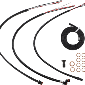 Handlebar Cable/Brake Line Kit - Complete - 12" - 14" Handlebars - Midnight