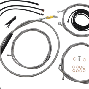 Handlebar Cable/Brake Line Kit - Complete - 18" - 20" Handlebars - Stainless