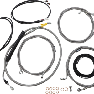 Cable Kit - 12" - 14" Handlebars - ABS - Stainless