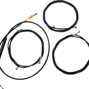Handlebar Cable/Brake Line Kit - 12" - 14" Ape Hanger Handlebars - Midnight