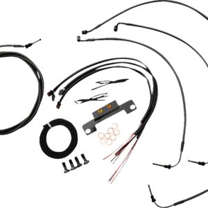 Handlebar Cable/Brake Line Kit - Complete - Stock Handlebars - Midnight