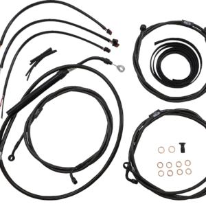Handlebar Cable/Brake Line Kit - Complete - 15" - 17" Handlebars - Midnight