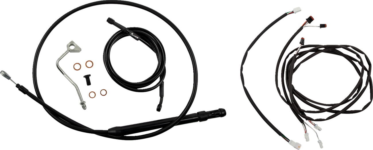 Touring Model Control Kit - Gorilla Ape Hanger - 16" - Black - Image 2