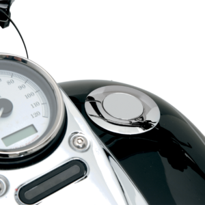 Gas Cap - Large - Vented - Pop-Up - Chrome