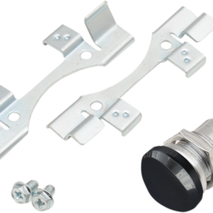 Fuel Door Latch Kit - Push Button - Gloss Black