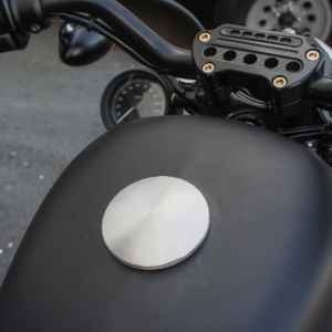 Gas Cap - Knurled - Chrome - Harley-Davidson