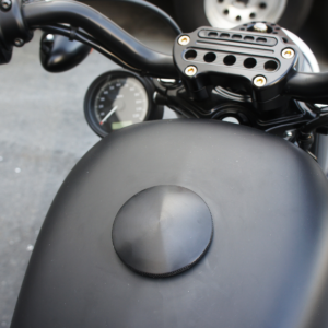 Gas Cap - Knurled - Black - Harley-Davidson