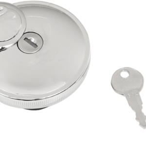 Locking Gas Cap - Skull - Vented - Chrome