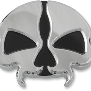 Gas Cap - Vented - Split Skull - Chrome