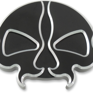 Gas Cap - Vented - Split Skull - Black