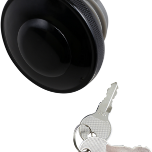 Screw-In Locking Gas Cap - Vented - Gloss Black