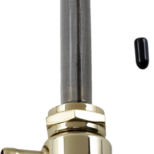 Hex Round Fuel Valve - Brass - 22 mm