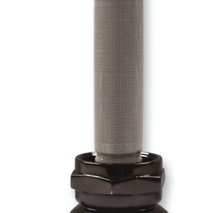 Hex Fuel Valve - Black Chrome - 22 mm