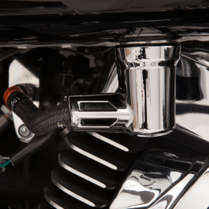 Fuel Line Fitting Cover - Chrome - Twin Cam/Sportster