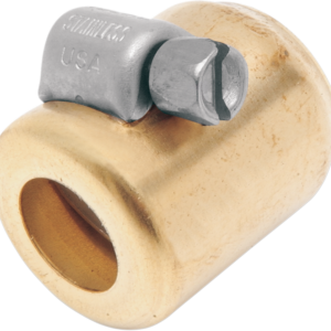Oil Line Hose Clamps - Brass - 3/8" - 6-Pack