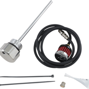 Vented Dipstick - Polished - M8 Touring/Trike