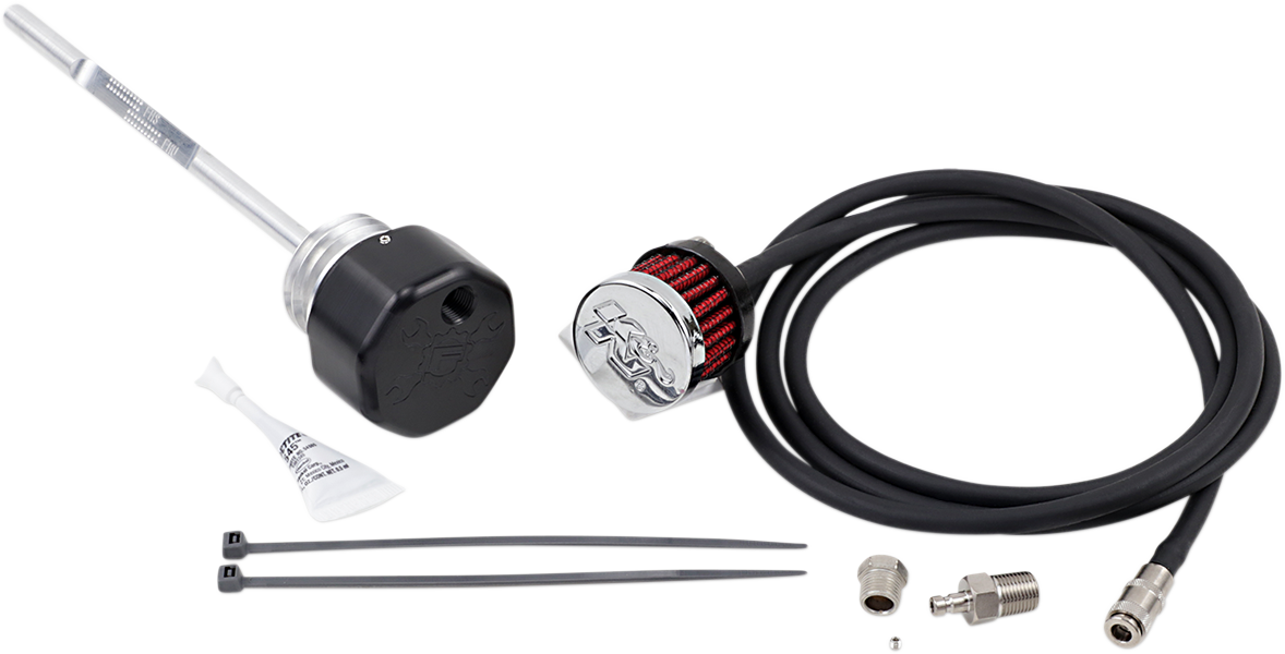 Vented Dipstick - Black - M8 Touring/Trike