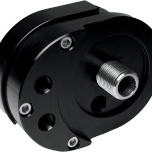 Offset Oil Filter Mount - Black