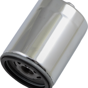 Oil Filter with Nut - Chrome - M8