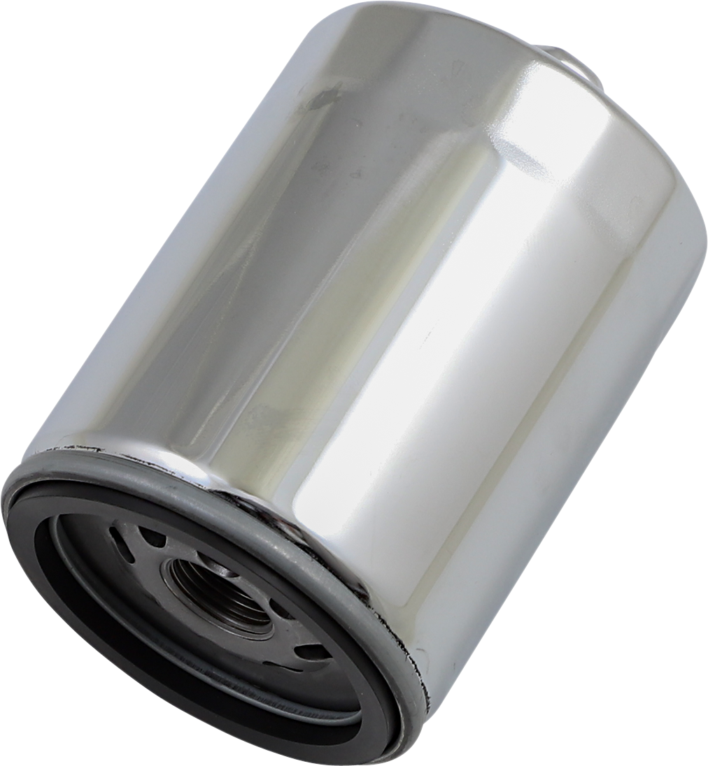 Oil Filter with Nut - Chrome - M8