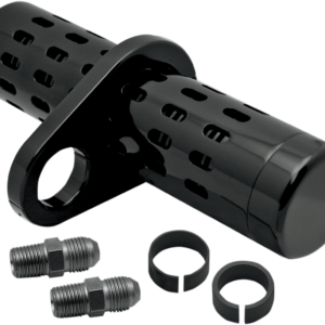 Oil Cooler Kit - No Gauge - Black - 1" - 1-1/4"