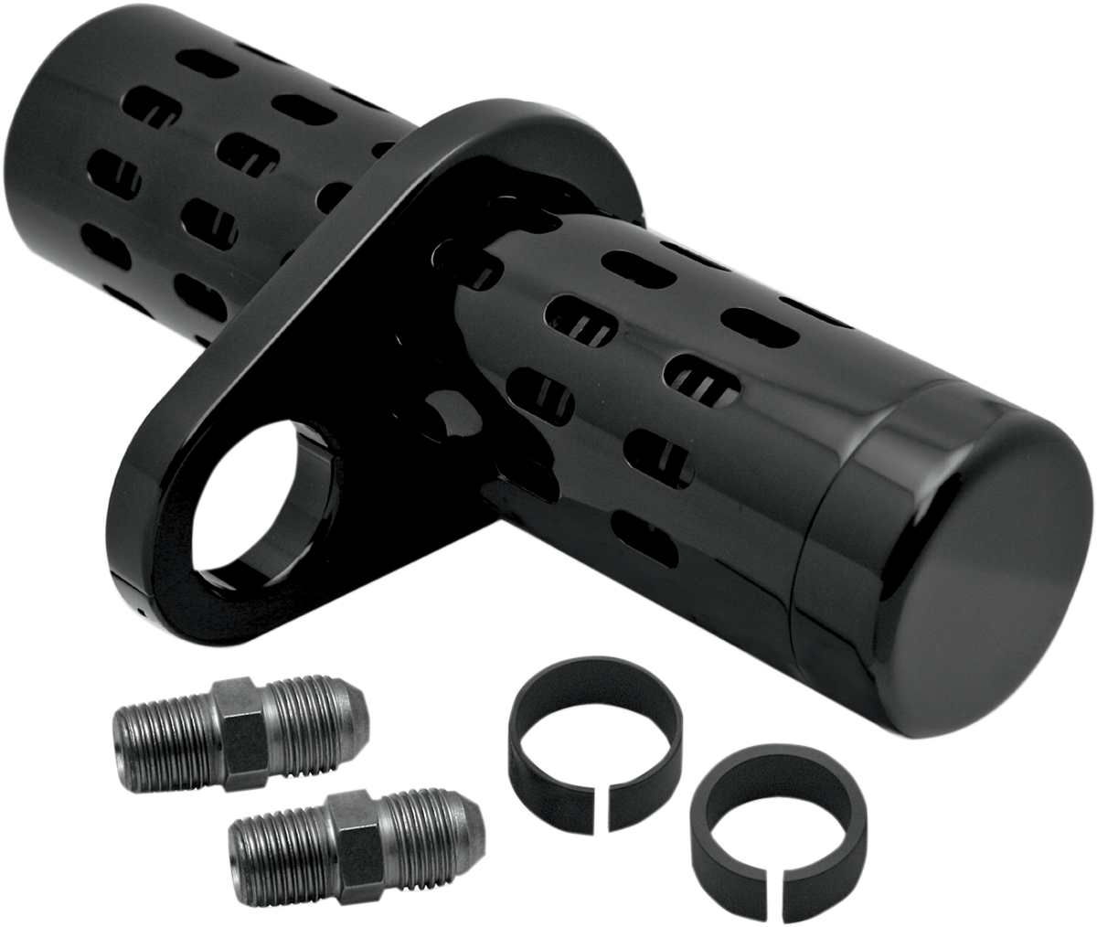 Oil Cooler Kit - No Gauge - Black - 1" - 1-1/4"