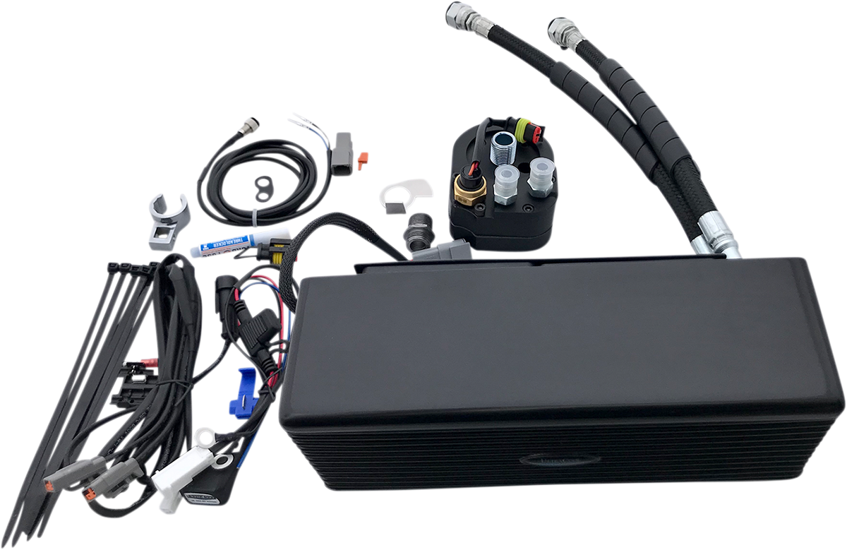 Oil Cooler Kit - Gloss Black - Dyna - Image 2