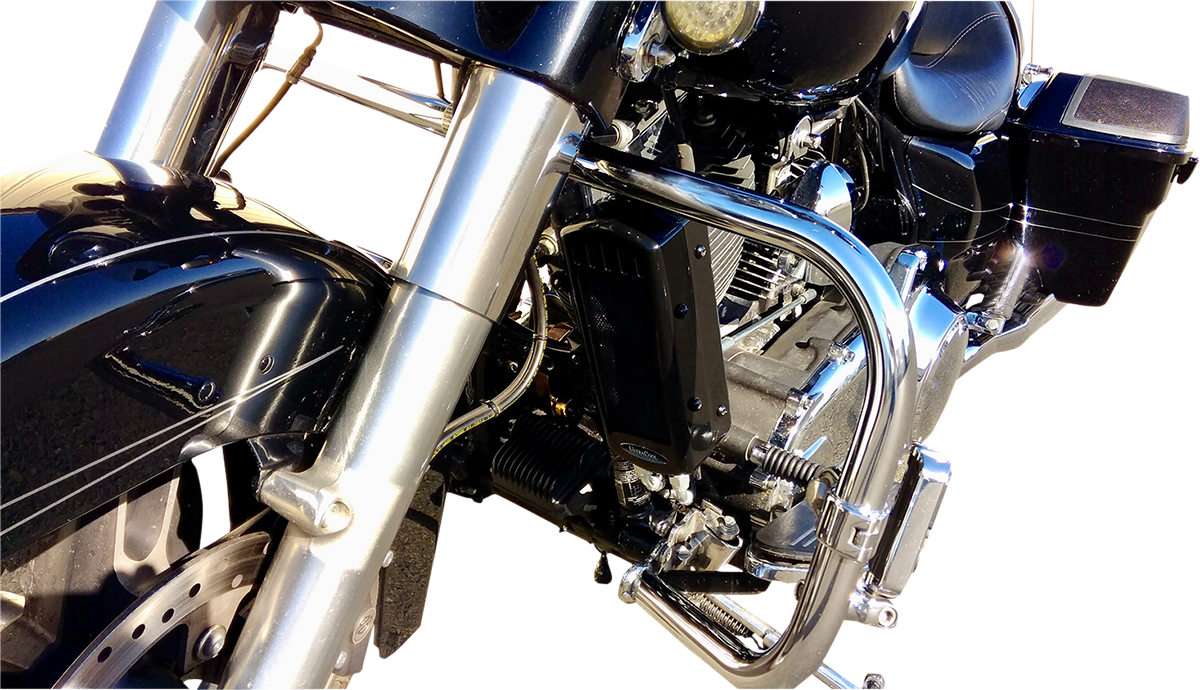 Side Mount Oil Cooler Kit - Gloss Black - FXR/Touring